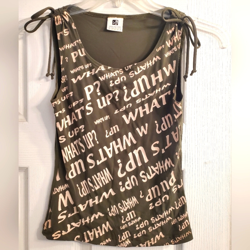 ing top olive green size small